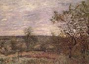 Alfred Sisley Windy Day in Veno oil painting reproduction